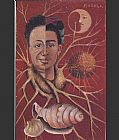 Frida Kahlo Canvas Paintings - Diego and Frida